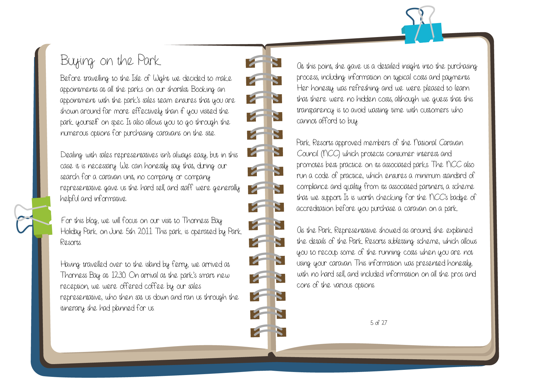 Diary page 5